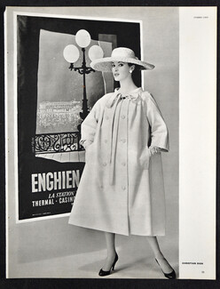 Christian Dior 1956 Affiche Enghien de Jean Colin, Photo Seeberger
