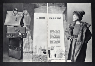 Bagages Hermès et Innovation 1962 Christian Dior, Photo Georges Saad