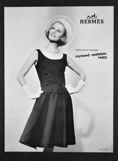 Hermès (Couture) 1965 Tissus Raymond Castelain, Photo R. Laurent