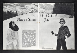 Lanvin Castillo, Hermès (Sportswear) 1957 Ski, Photo Georges Saad