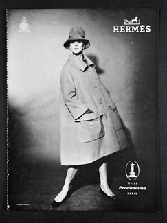 Hermès (Couture) 1964 Coat, Prudhomme, Photo Robert Laurent