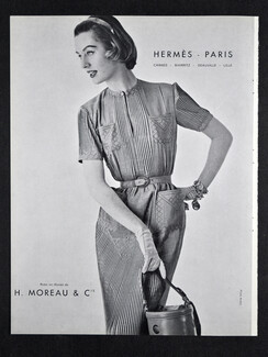 Hermès (Couture) 1956 Moreau & Cie, Photo Kublin