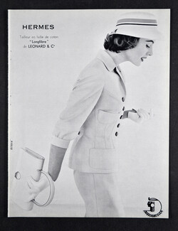 Hermès (Couture) 1956 Léonard & Cie, Photo Kublin