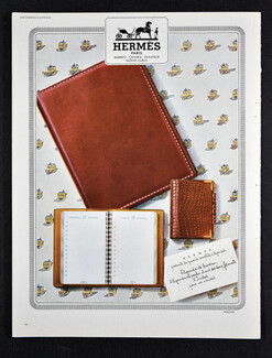 Hermès (Organizers) 1948 Agenda de Bureau, de Poche, l'index