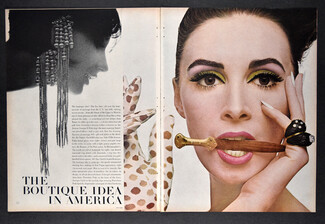 The Boutique Idea in America, 1964 - Van Cleef & Arpels, David Webb, Photos Bert Stern, 6 pages, 6 pages
