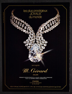M. Gérard (High Jewelry) 1981 Photo Gina Lollobrigida