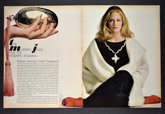 The Modern Jewel for the Modern Woman, 1972 - Bulgari Worn by Cybill Shepperd, Photo Irving Penn