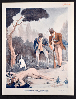 Accident de chasse, 1931 - Fabius Lorenzi Hunting accident