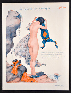 Astronomie Mirlitonesque, 1931 - D'Es Woman Undressing, Erotica