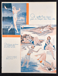 Costumes de bain, 1932 - Léon Bonnotte Swimwear, Bathing Beauty