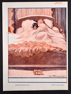 Honni soit qui mal y pense..., 1929 - Henry Fournier circa, Women sleeping together