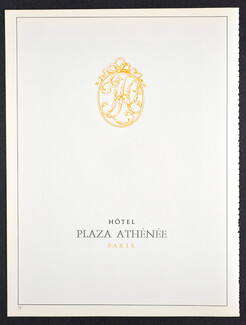 Hôtel Plaza-Athénée 1982 Paris