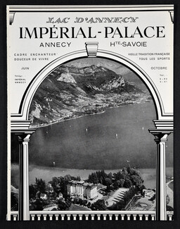 Hôtel Impérial-Palace Annecy 1951 Lac d'Annecy, Photo Andrieux