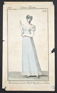 Le Journal des Dames et des Modes 1808 Costume Parisien N°918