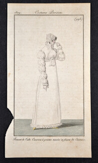 Le Journal des Dames et des Modes 1809 Costume Parisien N°993