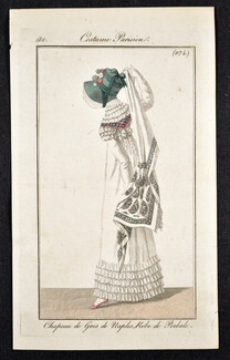 Le Journal des Dames et des Modes 1811 Costume Parisien N°1174