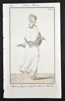 Le Journal des Dames et des Modes 1812 Costume Parisien N°1250