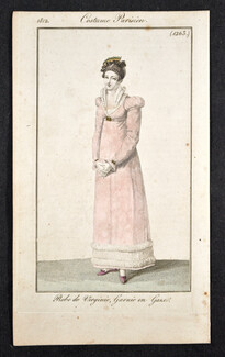 Le Journal des Dames et des Modes 1812 Costume Parisien N°1263