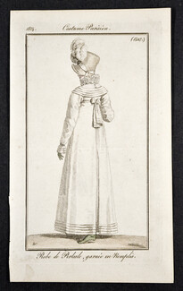 Le Journal des Dames et des Modes 1814 Costume Parisien N°1427 Horace Vernet