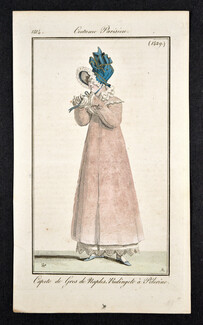Le Journal des Dames et des Modes 1814 Costume Parisien N°1429 Horace Vernet