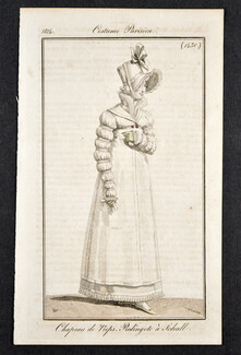 Le Journal des Dames et des Modes 1814 Costume Parisien N°1430 Horace Vernet
