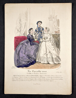 La Gazette Rose 1866 Héloïse Leloir n°709 Première Communion
