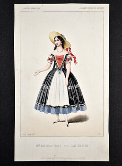 Galerie dramatique - Académie Royale de Musique 1853 Mlle Nau, A. Lacauchie, Theatre Costume