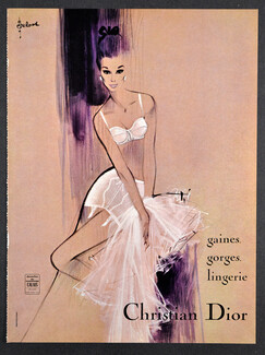 Christian Dior (Lingerie) 1966 Pierre Couronne, Bra Girdle Garters
