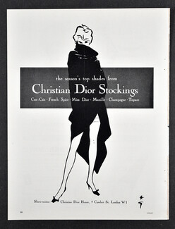 Christian Dior (Stockings) 1961 René Gruau