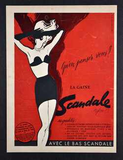Scandale (Lingerie) 1953 René Gruau