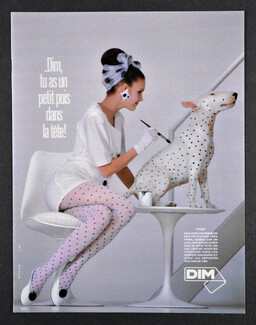 Dim (Hosiery) 1986 Tights, Bull Terrier Dog