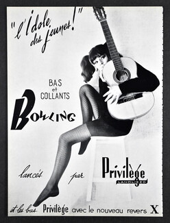 Privilège (Hosiery, Stockings) 1963 Bowling L'idole des Jeunes