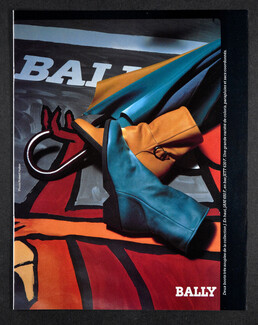 Bally (Shoes) 1986 Bernard Villemot Poster, Photo Robert Huber