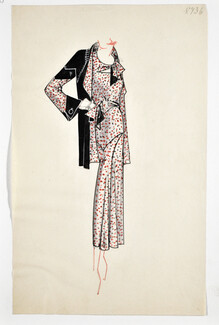 Yvette Pactat (Couture) Original fashion drawing