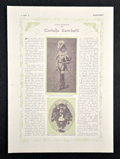 Carlotta Zambelli 1909, Texte Carlotta Zambelli, 2 pages
