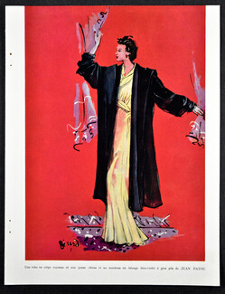 Jean Patou 1937 Evening Gown and Coat, Christian Berard