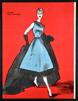 Balenciaga 1955 Evening Gown, Pierre Mourgue