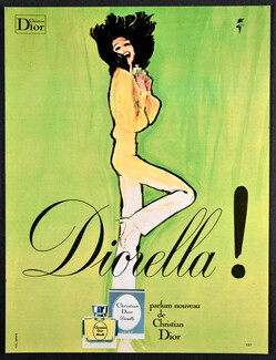Christian Dior (Perfumes) 1972 René Gruau, Diorella