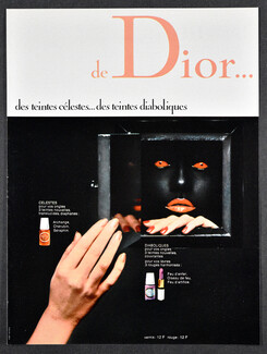 Christian Dior (Cosmetics) 1972 Des Teintes Célestes... Des Teintes Diaboliques