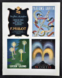Worth (Perfumes) 1943 Lanvin, Lucien Lelong, Millot