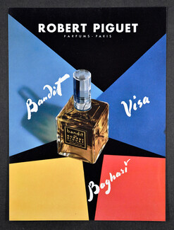 Robert Piguet (Perfumes) 1955 Bandit, Visa, Baghari