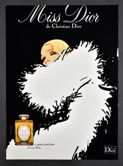 Christian Dior (Perfumes) 1978 René Gruau, Miss Dior