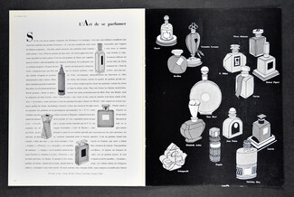 L'Art de se parfumer, 1953 - Caron, Worth, Chanel, Lancôme, Jacques Fath... 3 pages, 3 pages
