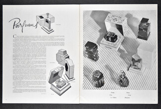 Parfums, 1946 - Lancôme, Lenthéric, Rigaud, D'orsay, Le Galion... Photo Bernheim, 4 pages, 4 pages