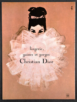 Christian Dior (Lingerie) 1966 René Gruau (Version C)