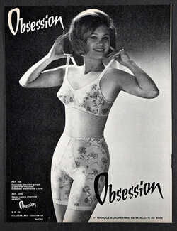 Obsession (Lingerie) 1964 Pantie Girdle, Bra