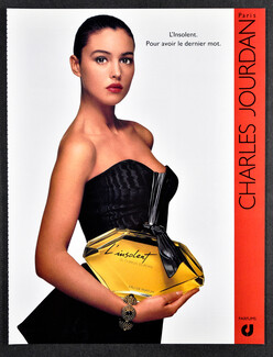 Charles Jourdan (Perfumes) 1989 L'insolent, Monica Bellucci