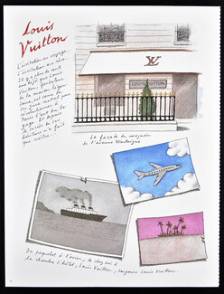 L'Avenue Montaigne 1987 Louis Vuitton, Pierre Le Tan, Texte Flora Groult
