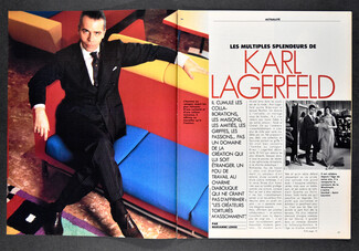 Karl Lagerfeld, 1987 - Article, 3 pages