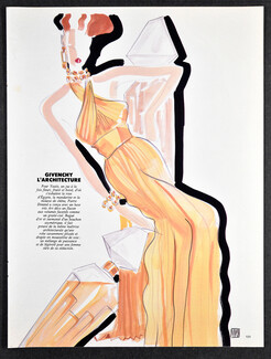 Givenchy 1986 Ysatis, Duncan, Fashion Illustration
